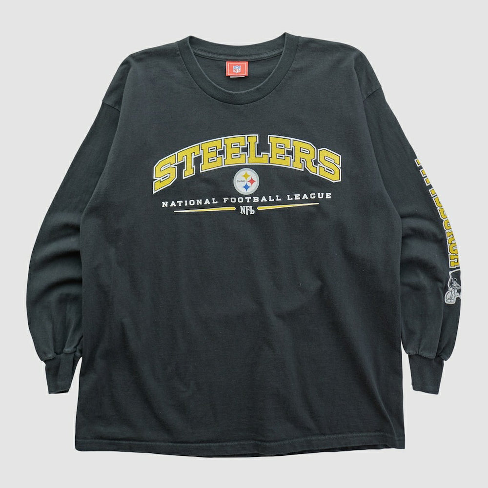 Pittsburgh Steelers NFL 2000s Long Sleeve T-shirt Black Vintage