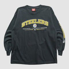 Pittsburgh Steelers NFL 2000s Long Sleeve T-shirt Black Vintage