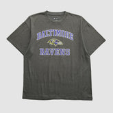 Baltimore Ravens NFL 2010s T-shirt Dark Heather Gray Vintage