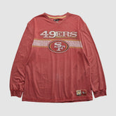 San Francisco 49ers NFL 2010s Long Sleeve T-shirt Red Vintage