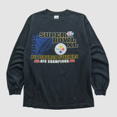 Super Bowl XL Alstyle 2006 Long Sleeve T-shirt Black Vintage