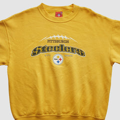 Pittsburgh Steelers NFL 2000s Pullover Sweatshirt Yellow Vintage
