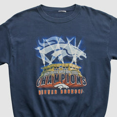 Denver Broncos 1999 Pullover Sweatshirt Navy Vintage