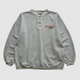 Denver Broncos Starter 90s Pullover Sweatshirt Heather Gray Vintage