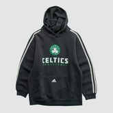 Boston Celtics 2010s Hooded Pullover Sweatshirt Black Vintage