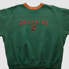 Miami Dolphins NFL 2000s Pullover Sweatshirt Teal Vintage