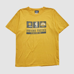 Indiana Pacers NBA 2000s T-shirt Yellow Vintage