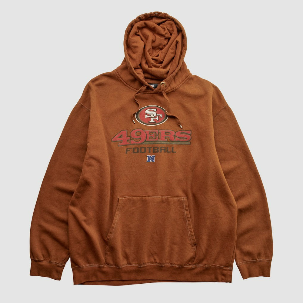 San Francisco 49ers NFL 2010s Hooded Pullover Sweatshirt Clay Vintage