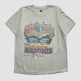 Super Bowl XXXIII Fruit of The Loom 1998 T-shirt Heather Gray Vintage
