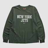 New York Jets 2000s Long Sleeve T-shirt Green Vintage