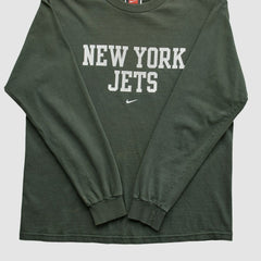 New York Jets 2000s Long Sleeve T-shirt Green Vintage