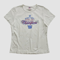 Super Bowl XLII NFL 2008 T-shirt White Vintage