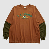 Green Bay Packers NFL 2000s Long Sleeve T-shirt Clay Vintage