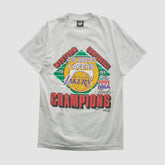 Los Angeles Lakers Screen Stars Best 1991 T-shirt White Vintage