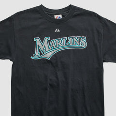 Miami Marlins Majestic 2000s T-shirt - Black - M by Fanatics Real Vintage T-shirts