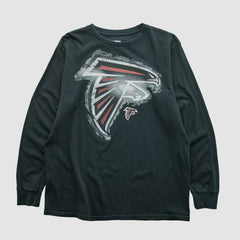 Atlanta Falcons NFL 2010s Long Sleeve T-shirt Black Vintage