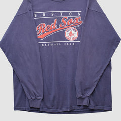 Boston Red Sox True Fan 2004 Long Sleeve T-shirt - Navy - M by Fanatics Real Vintage T-shirts
