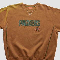 Green Bay Packers NFL 2000s Pullover Sweatshirt Brown Vintage