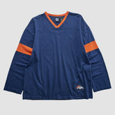 Denver Broncos NFL 2000s Long Sleeve T-shirt Navy Vintage