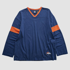 Denver Broncos NFL 2000s Long Sleeve T-shirt Navy Vintage