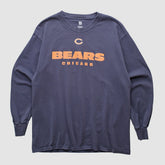 Chicago Bears NFL 2000s Long Sleeve T-shirt Navy Vintage