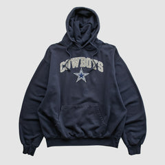 Dallas Cowboys Cowboys Authentic Apparel 2010s Hooded Pullover Sweatshirt Navy Vintage