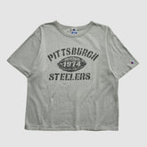 Pittsburgh Steelers Champion 90s T-shirt Heather Gray Vintage