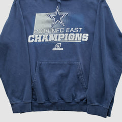 NFC East Champions 2014 Hooded Pullover Sweatshirt Navy Vintage