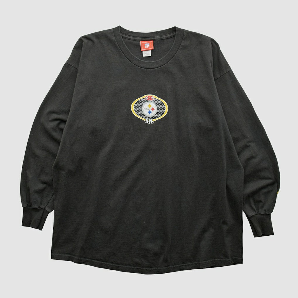 Pittsburgh Steelers NFL 2000s Long Sleeve T-shirt Black Vintage