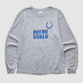 Indianapolis Colts NFL 2000s Long Sleeve T-shirt Heather Gray Vintage