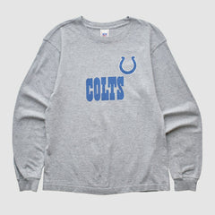 Indianapolis Colts NFL 2000s Long Sleeve T-shirt Heather Gray Vintage