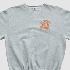 Cleveland Browns Champion 90s Pullover Sweatshirt Heather Gray Vintage