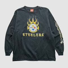 Pittsburgh Steelers NFL 2000s Long Sleeve T-shirt Black Vintage