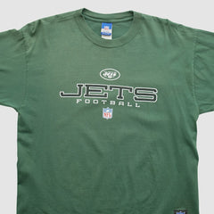 New York Jets Reebok 2000s Long Sleeve T-shirt Green Vintage