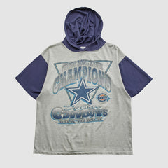 Super Bowl XXVIII Mendez Sportswear 1994 Hooded T-shirt Heather Gray Vintage