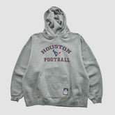 Houston Texans NFL 2000s Hooded Pullover Sweatshirt Heather Gray Vintage