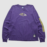 Baltimore Ravens Reebok 2000s Long Sleeve T-shirt Purple Vintage