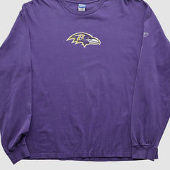 Baltimore Ravens Reebok 2000s Long Sleeve T-shirt Purple Vintage