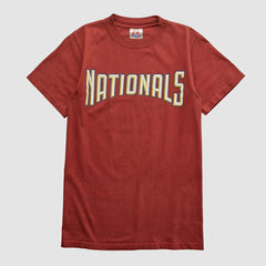 Washington Nationals Majestic 2000s T-shirt - Maroon - XS by Fanatics Real Vintage T-shirts