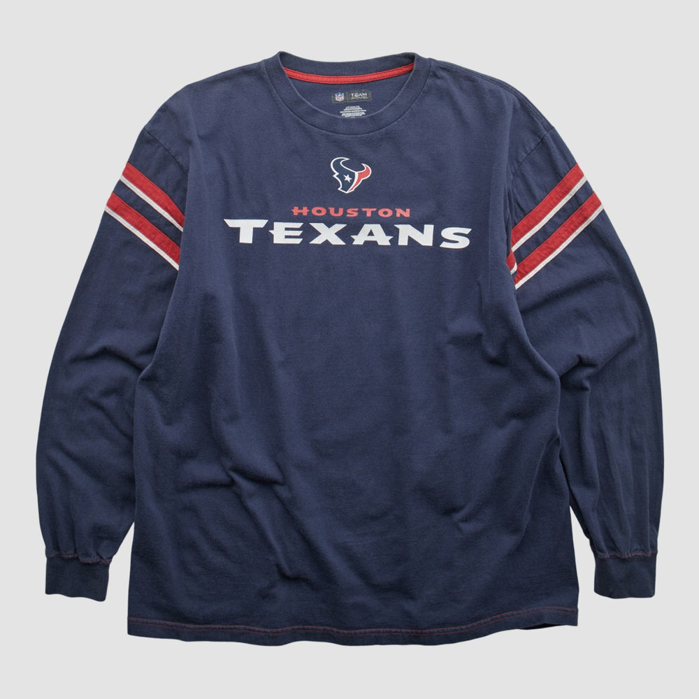 Houston Texans NFL 2010s Long Sleeve T-shirt Navy Vintage