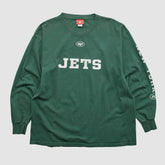 New York Jets NFL 2000s Long Sleeve T-shirt Green Vintage