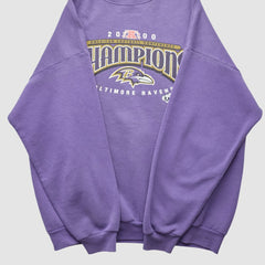 Baltimore Ravens Tultex 2000 Pullover Sweatshirt Purple Vintage