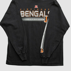 Cincinnati Bengals NFL 2010s Long Sleeve T-shirt Black Vintage