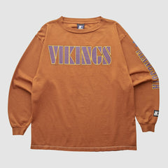 Minnesota Vikings Starter 90s Long Sleeve T-shirt Clay Vintage