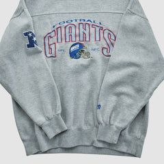 New York Giants Lee Apparel 90s Pullover Sweatshirt Gray Vintage