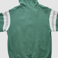New York Jets Reebok 2000s Hooded Full Zip Sweatshirt Green Vintage