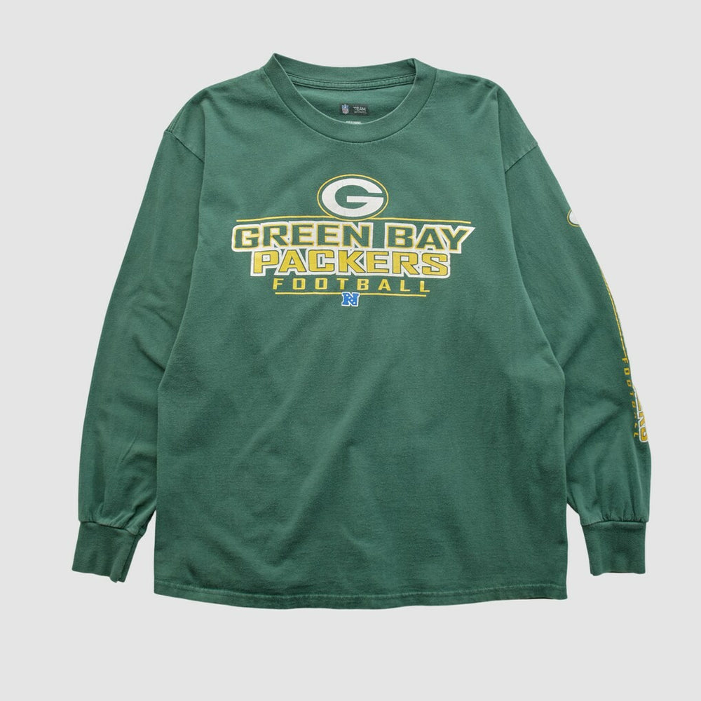 Green Bay Packers NFL 2000s Long Sleeve T-shirt Green Vintage