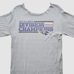 Baltimore Ravens 2006 Long Sleeve T-shirt Heather Gray Vintage