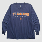 Detroit Tigers Lee Sport 2000s Long Sleeve T-shirt - Navy - L by Fanatics Real Vintage T-shirts