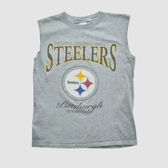 Pittsburgh Steelers 2000s Tank Heather Gray Vintage